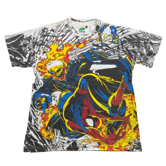 Spiderman | Shirts | Spiderman Comic All Over Print T Shirt